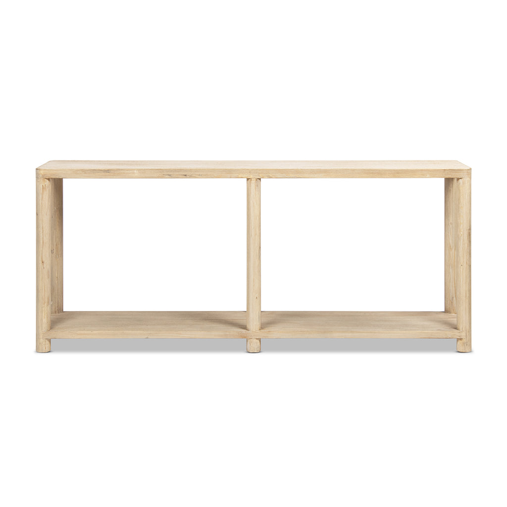 Milo 71" Reclaimed Wood Console Table with Lower Shelf