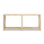 Milo 71" Reclaimed Wood Console Table with Lower Shelf