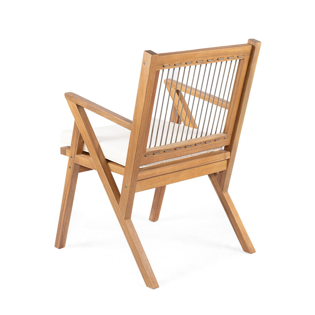 Patio Dining Chair with Cushion (Set of 2)