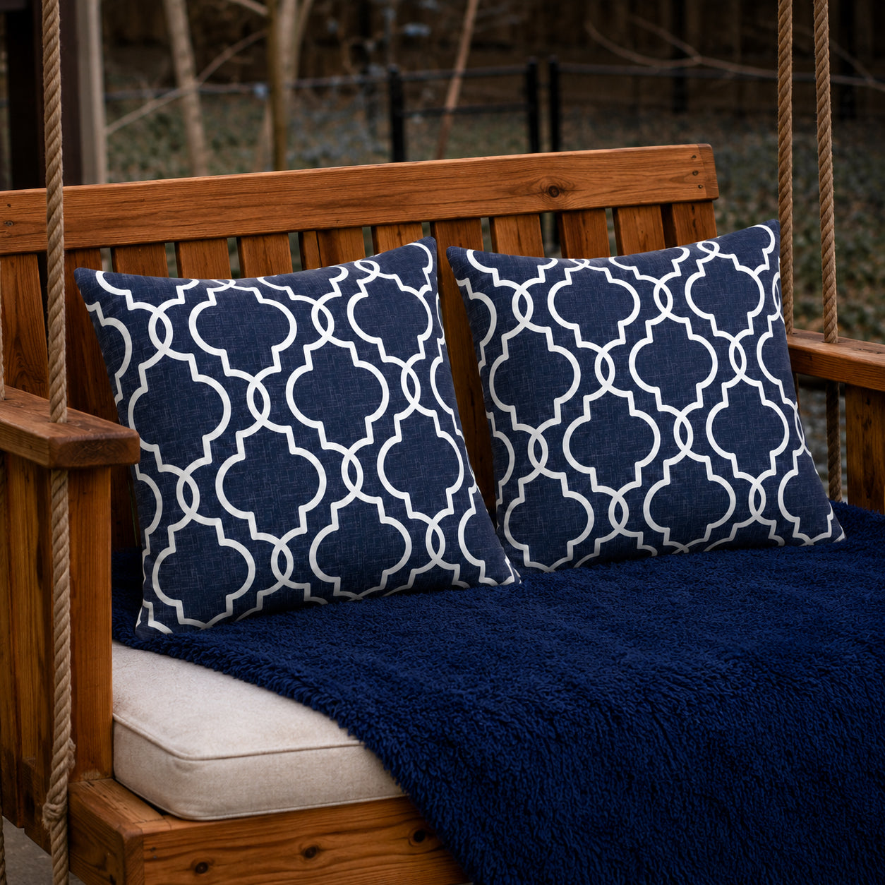 4 Pack Outdoor Lumbar Pillow Covers - 20x20 Inch