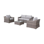 LSI 4-Seater Wicker Conversation Set with Cushions