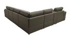 Large Arm Leather Match Upholstery Modular Sectional