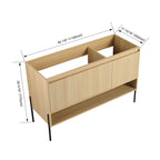 48" Freestanding Bathroom Vanity & 3 Soft-Close Cabinet Doors