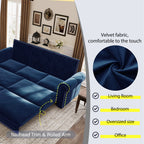 Chesterfield Sofa: 93.7" King Pull Out Sofa Bed