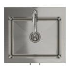 Modern Wide Shaker All-In-One 20-Inch Laundry Utility Sink and Cabinet