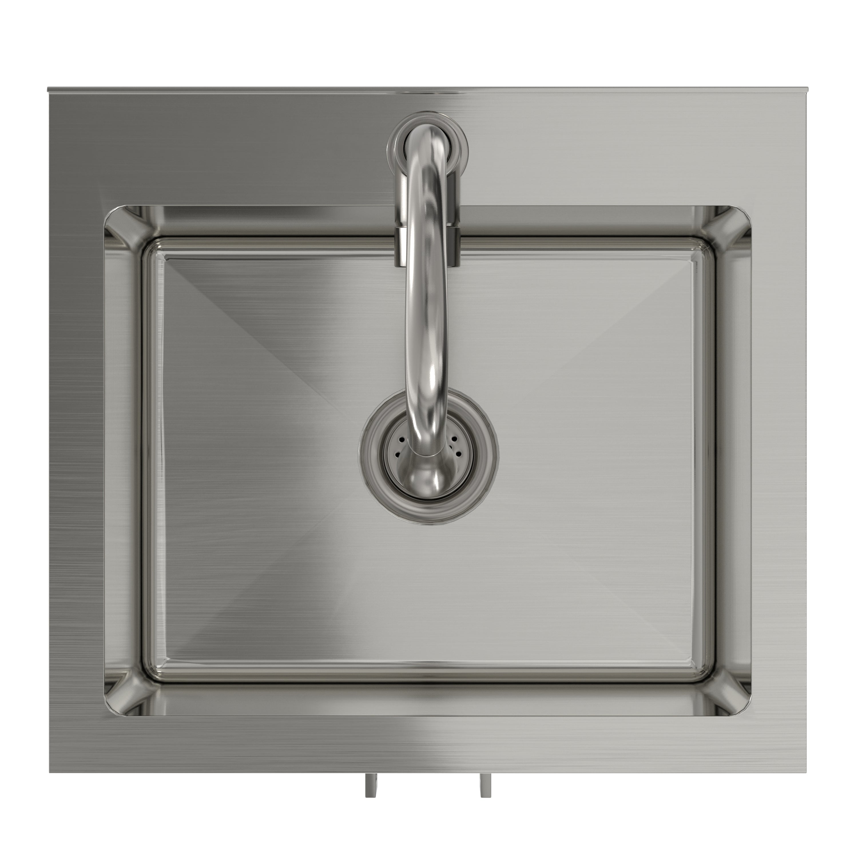 Modern Wide Shaker All-In-One 20-Inch Laundry Utility Sink and Cabinet