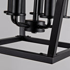 Farmhouse Lantern Chandelier 5-Light, Industrial
