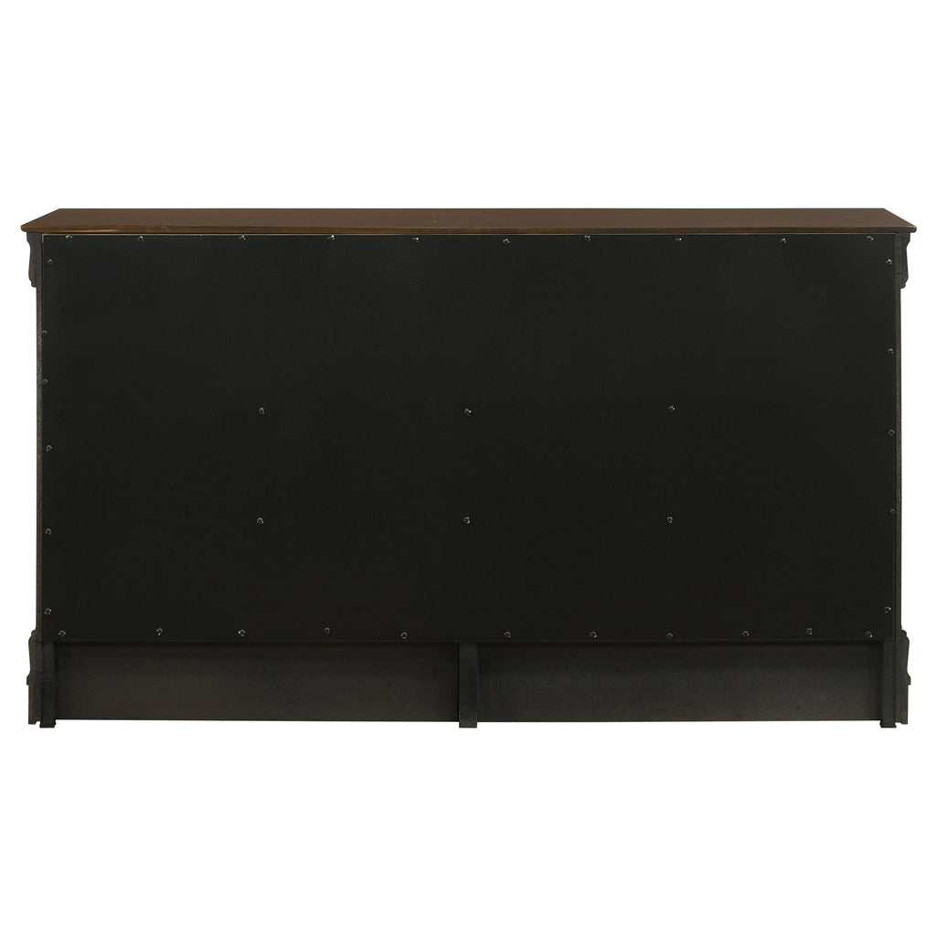 Frances Cappuccino 6-Drawer Dresser