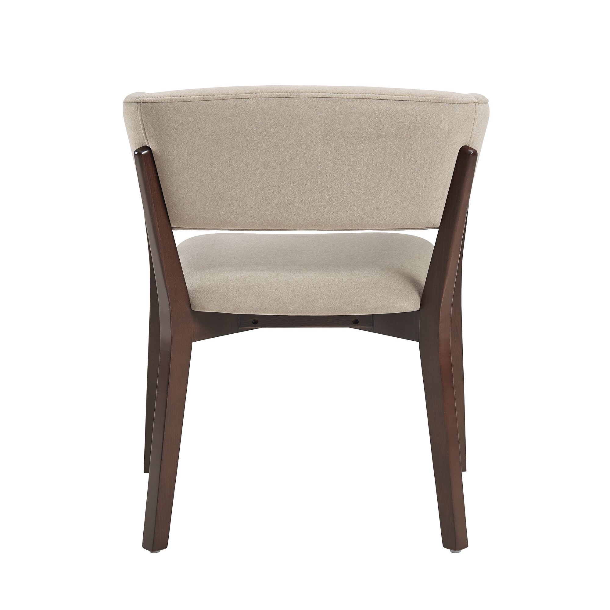 Blake Wood Faux Mohair Armchair