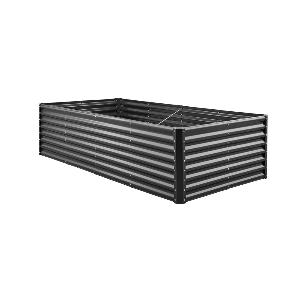 Metal Raised Garden Bed - 8 x 4 x 2 ft Galvanized Planter