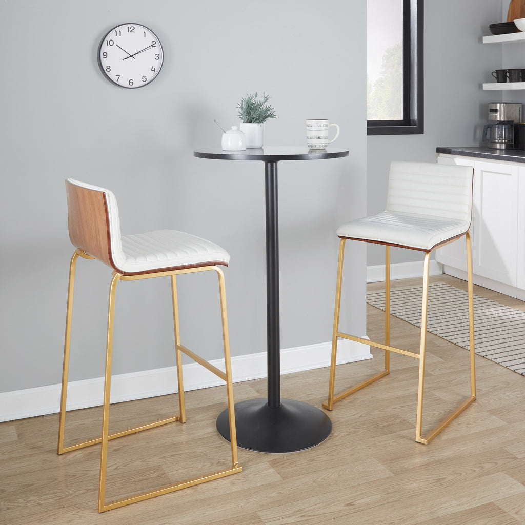 30" Contemporary Fixed-Height Barstool