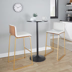 30" Contemporary Fixed-Height Barstool