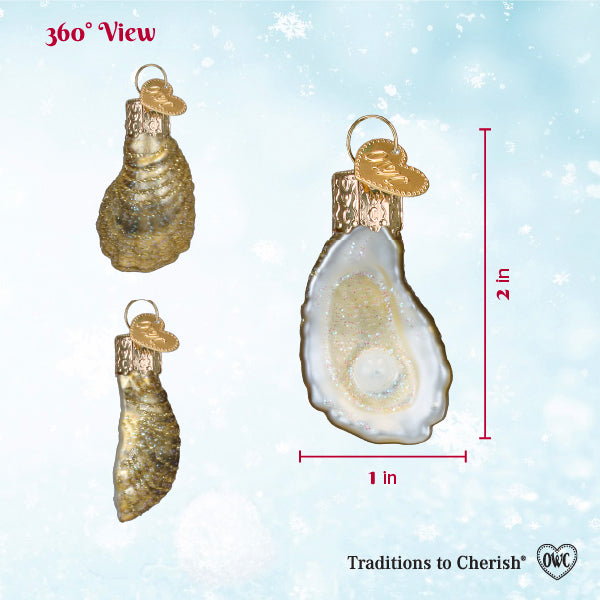 Mini Oyster With Pearl Ornament
