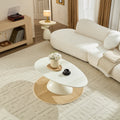 47.27" Lucky Stone-shaped Elliptical Coffee Table