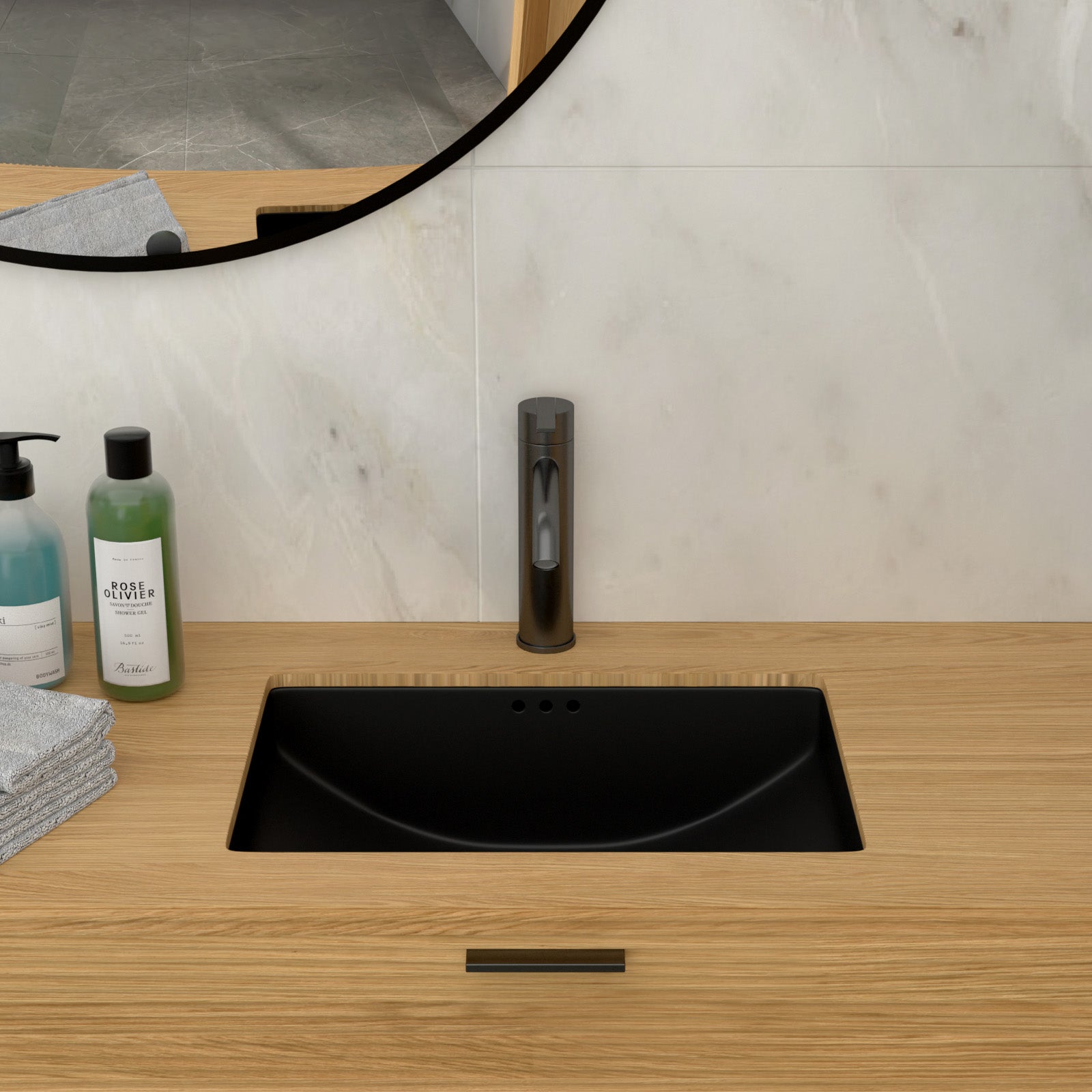 21"x14.75" Undermount Ceramic Sink