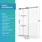 Frameless Single Sliding Shower Door