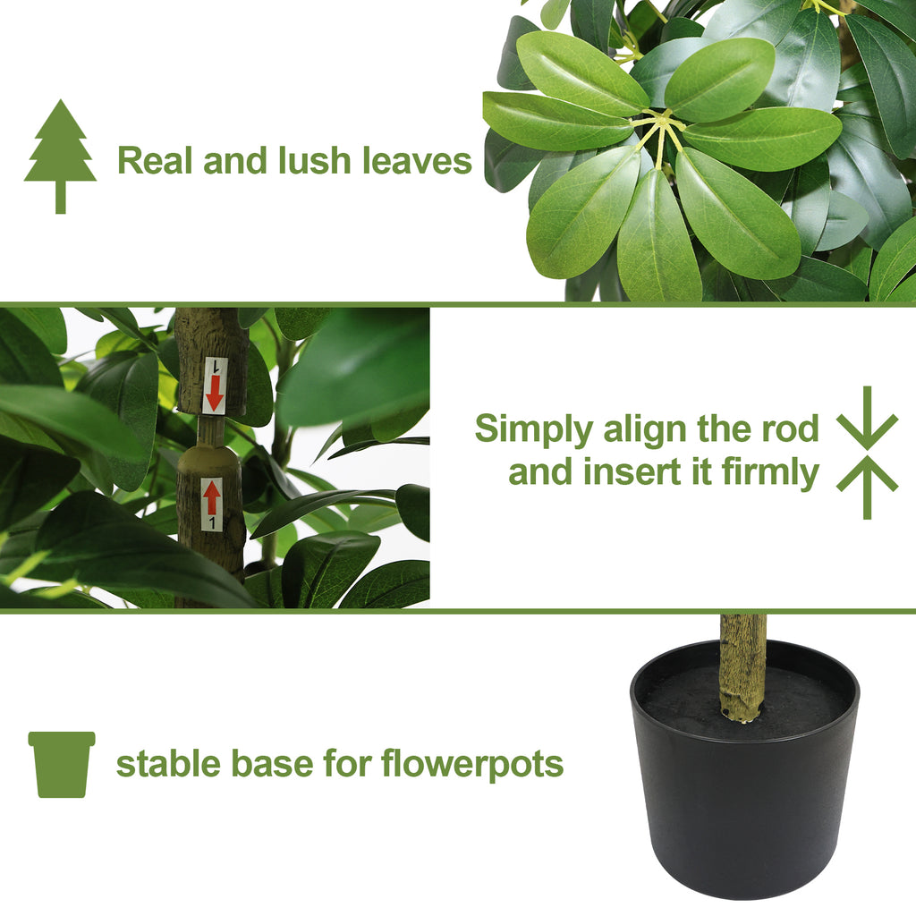 5.2FT Artificial Tree - Realistic Faux Plant