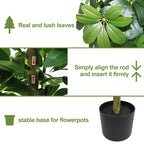 5.2FT Artificial Tree - Realistic Faux Plant
