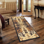 Tribes GC_YLS4008 Cowhide Design Accent Rug
