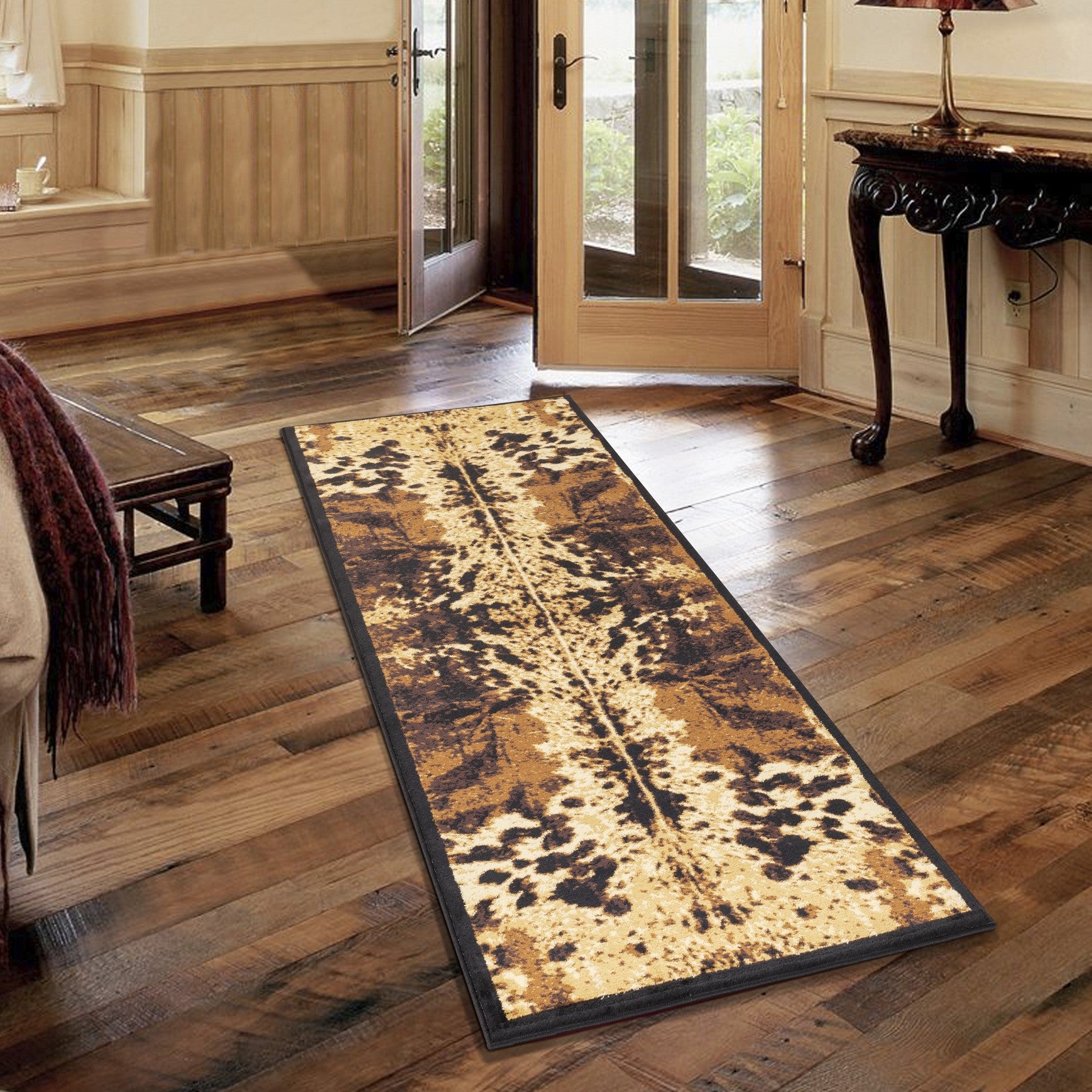 Tribes GC_YLS4008 Cowhide Design Accent Rug