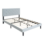 Twin Size Upholstered Platform Bed Frame