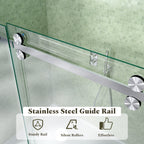 Frameless Sliding Tub Shower Door Enclosure