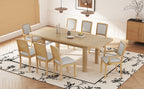 TOPMAX Rustic Extendable 84-Inch Dining Table Set