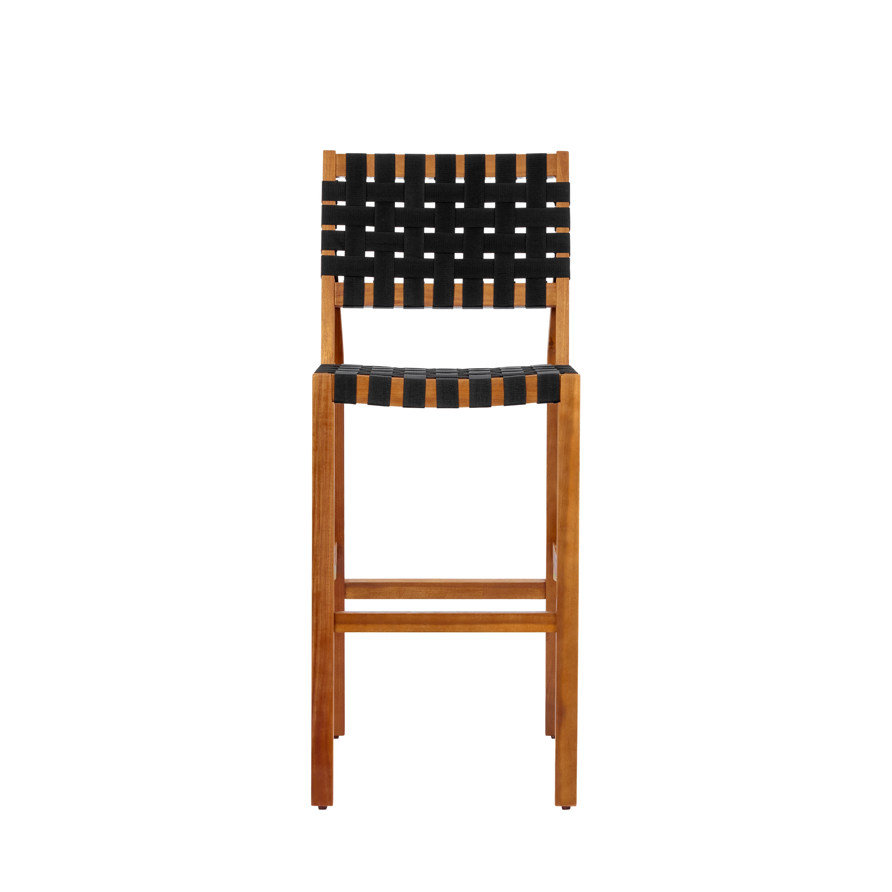 30.5 Inch Seat Height Outdoor Acacia Solid Wood Patio Side Chair