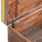 Solid Wood Buffalo Hide Honey Storage Box