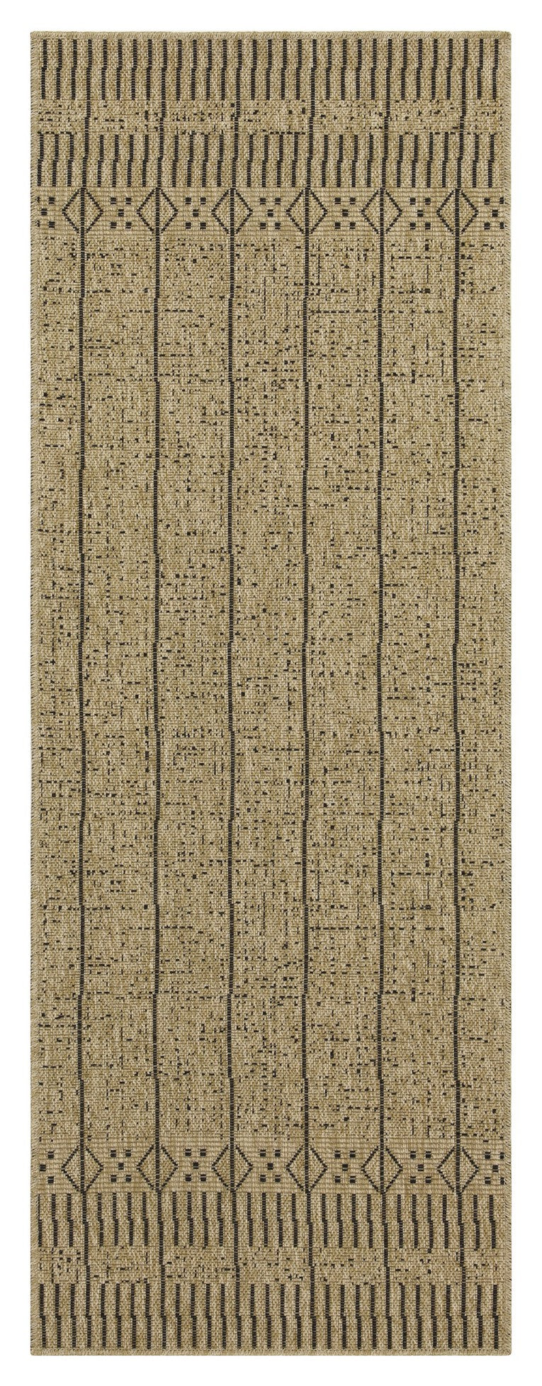 Earth GC_NTL1008 Jute/Black Area Rug