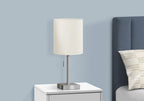 Lighting Set of 2 Table Lamp with USB Port - Nickel Metal