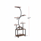 8 Tiered Indoor Plant Stand with Grow Lights