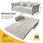 74.4" Queen Pull Out Sofa Bed