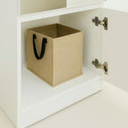 Elise Slim Modular Wood Closet Cabinet with Mirror