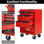 Rolling Metal Tool Chest with 4 Drawers