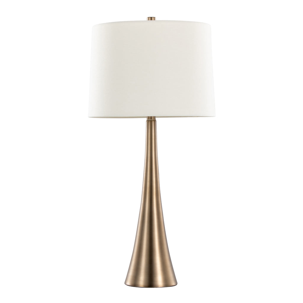 Diana 29" Contemporary Metal Table Lamp in Matte Golden Bronze