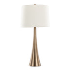 Diana 29" Contemporary Metal Table Lamp in Matte Golden Bronze