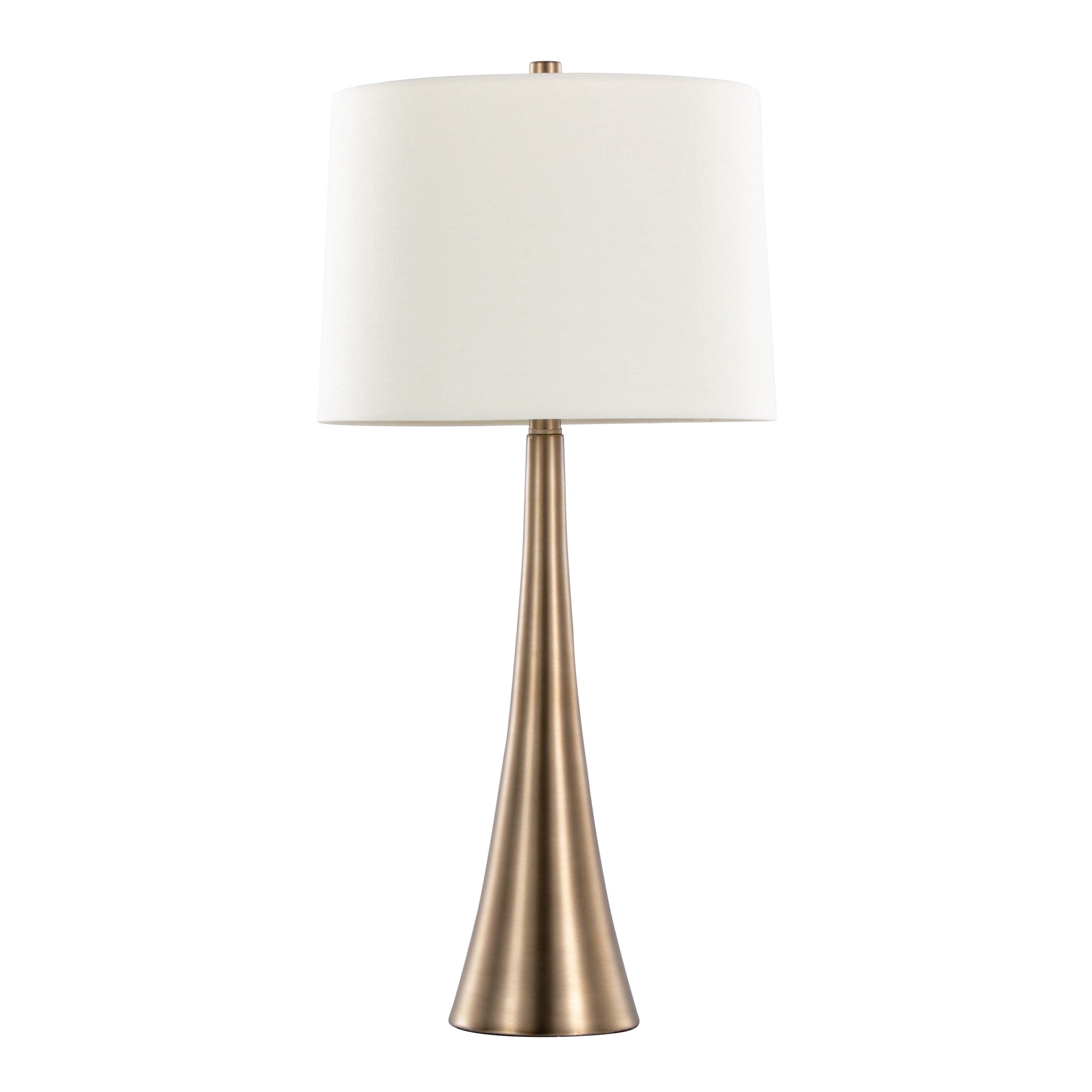 Diana 29" Contemporary Metal Table Lamp in Matte Golden Bronze