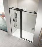 60" W x 76" H Sliding Frameless Shower Door in Matte