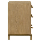 Sand Wash 3-Drawer Nightstand with USB Ports