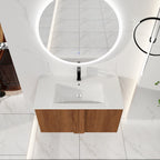 36" Wall-Mounted Bathroom Vanity with Sink Combo