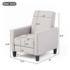 27.5" Push Back Recliner Chair