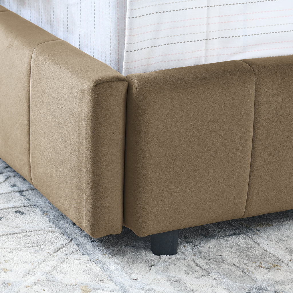 Full Size Storage Upholstered Tufted Bed Frame