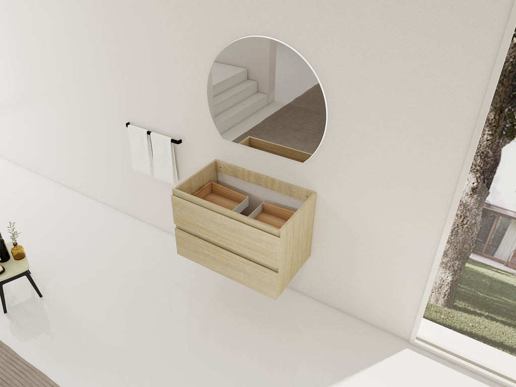 30" Wall-Mounted Bathroom Vanity Cabinet