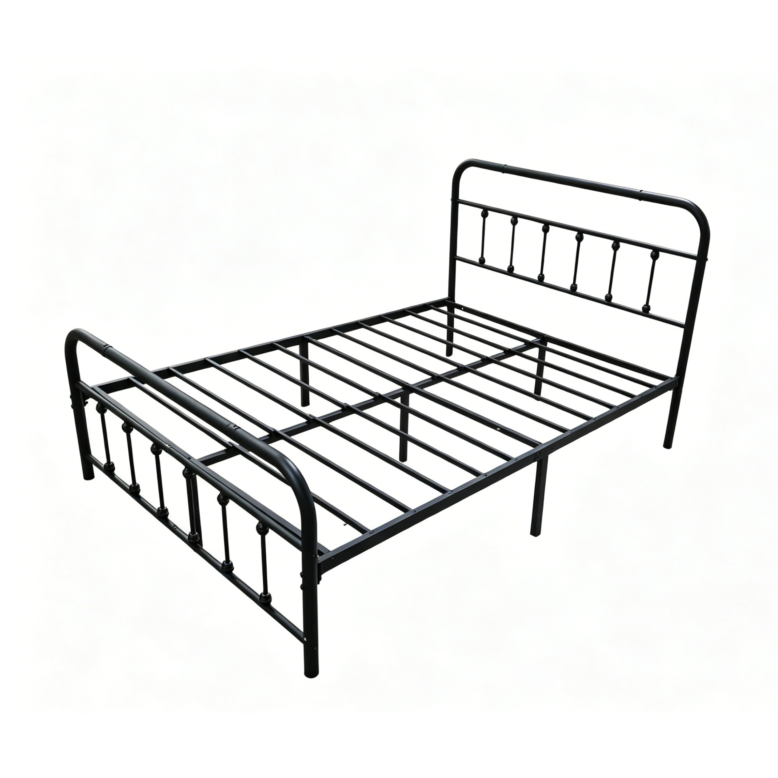 Full Size Metal Bed Frame with Headboard