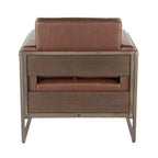 Drift Lounge Chair in Antique Metal
