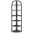 71.65" Tall 6 Tier Rustic Corner Shelf