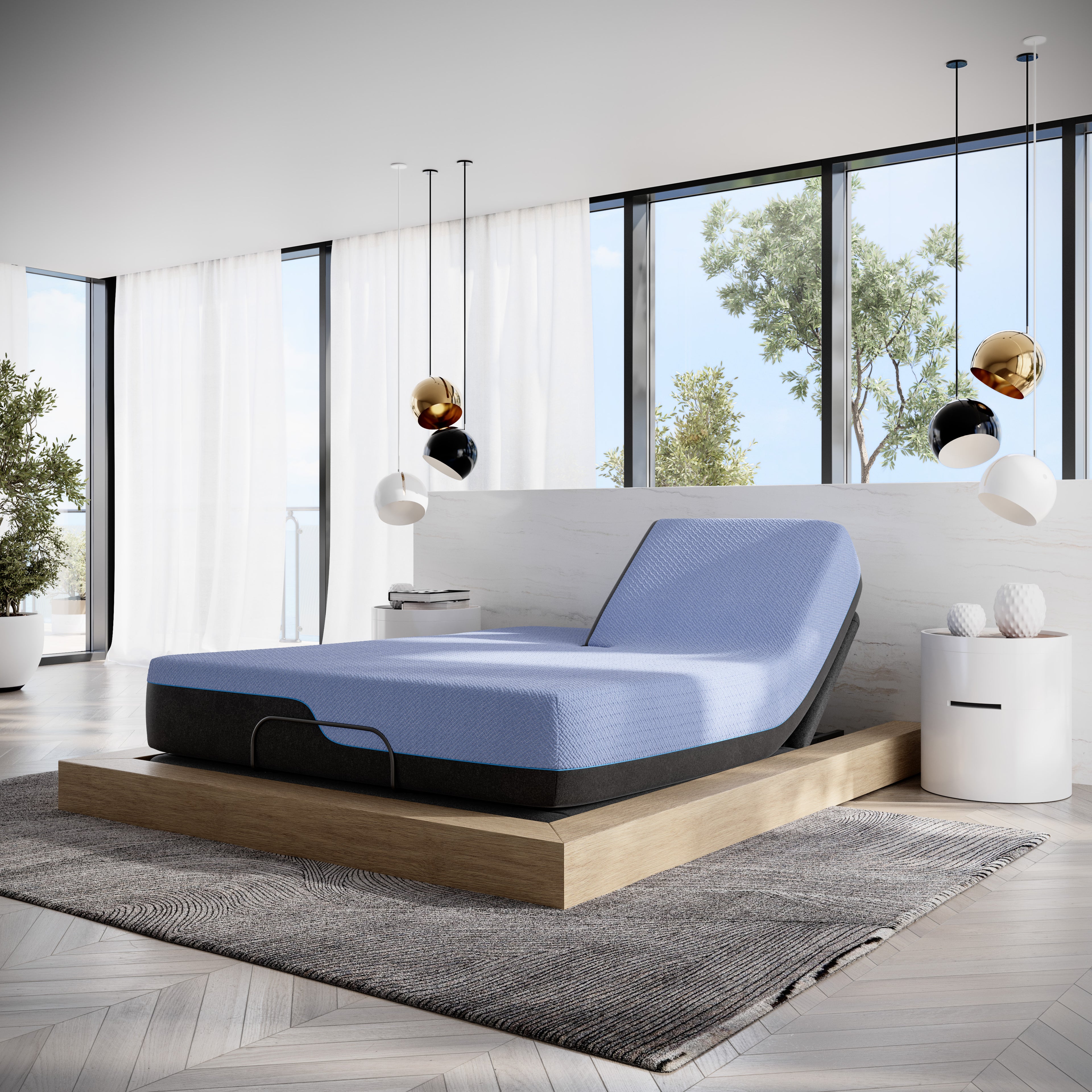 Bridgevine Home 12 Inch Refresh Flex Head Hybrid Mattress, King Size