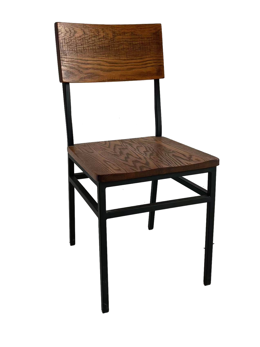 Set of 2 Assembled Commercial-Grade Farmhouse Style Dining Chairs
