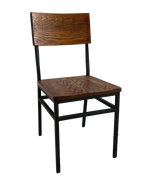 Set of 2 Assembled Commercial-Grade Farmhouse Style Dining Chairs